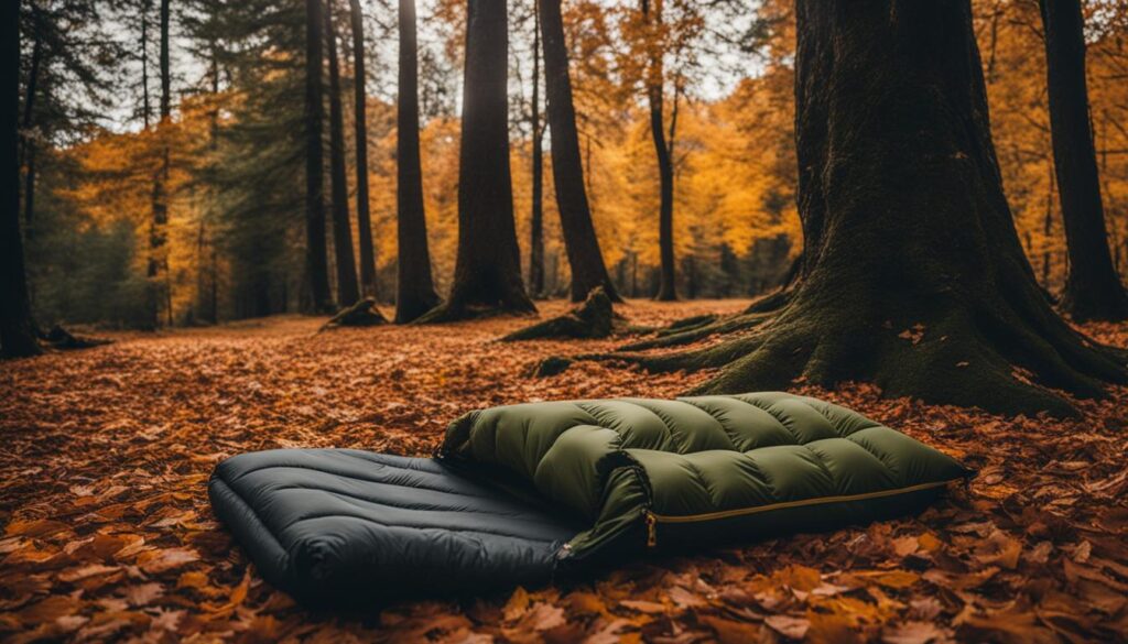 Sleeping bag and sleeping pad