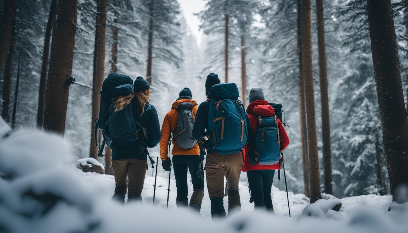 Backpacking strategies for different weather scenarios