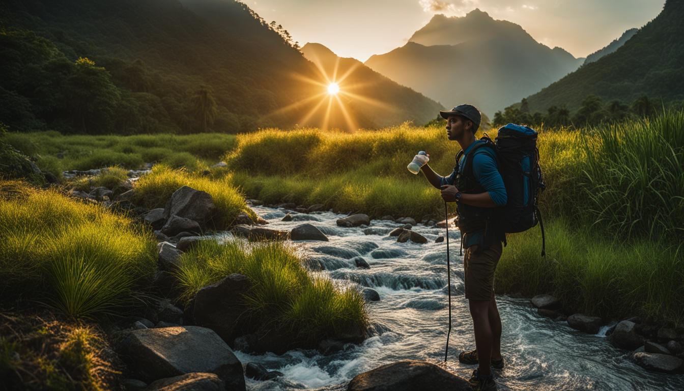 Safe water sources for backpackers