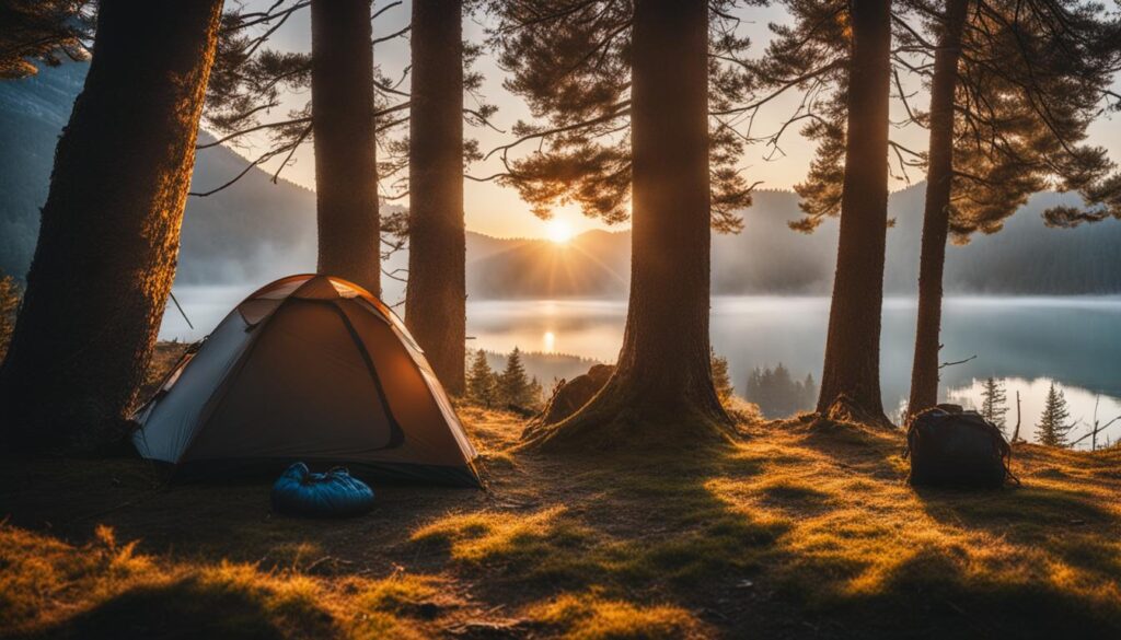 Sleeping bag and backpacking gear