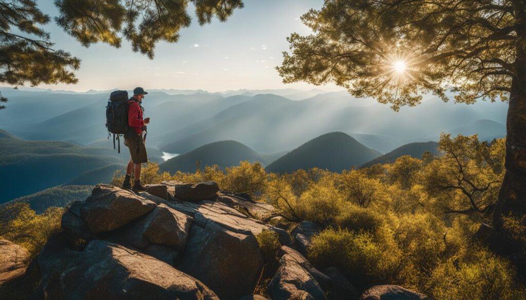 Using a compass and map for backpacking navigation