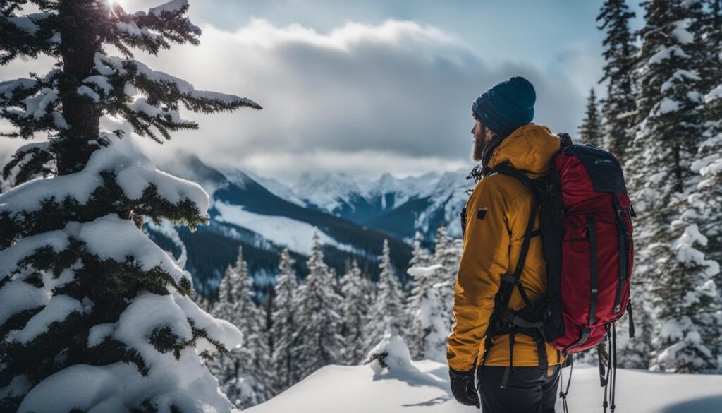 Winter backpacking clothing