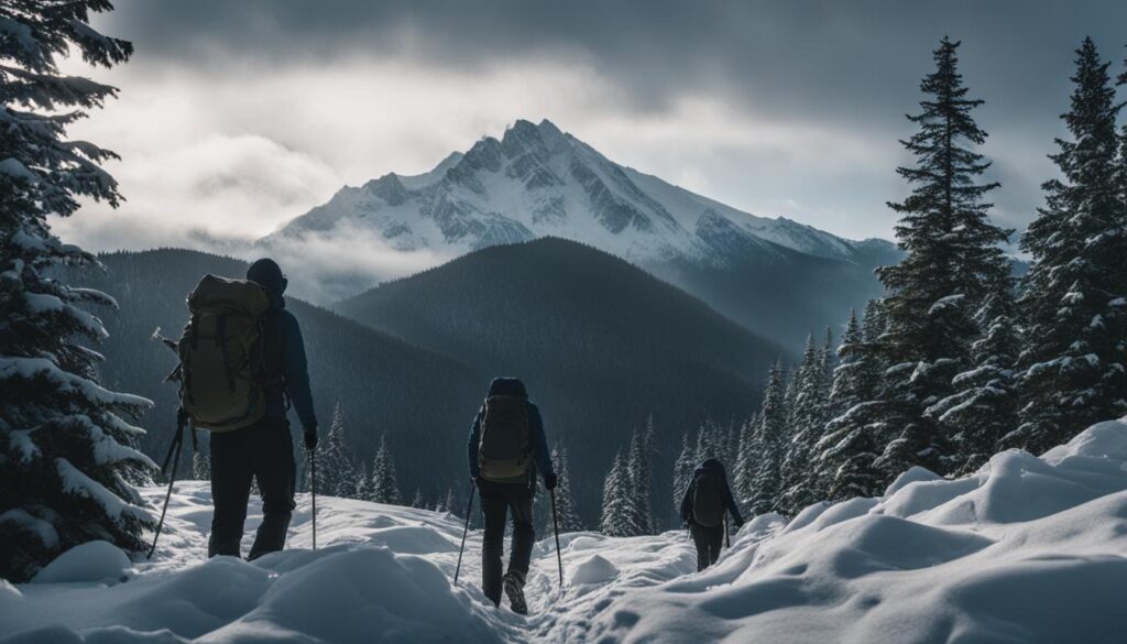 Winter backpacking in the Pacific Northwest