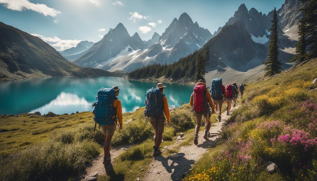 backpacking in the Rocky Mountains